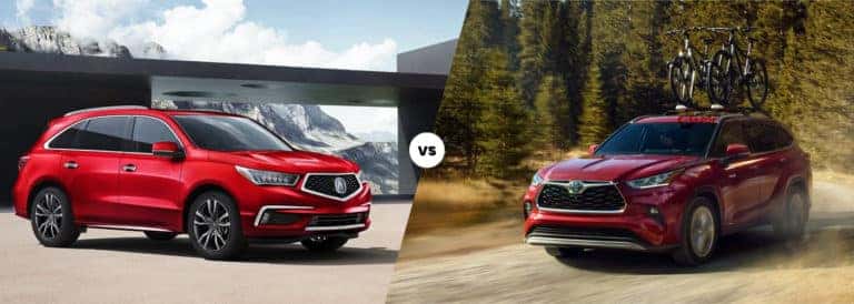 2020 Acura MDX Vs Toyota Highlander Acura Of Avon