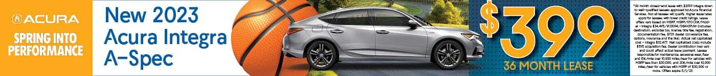 Acura Integra Lease InvBanner Mar