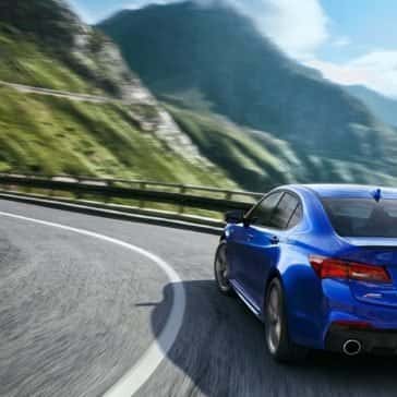 2018 Acura TLX blue exterior model