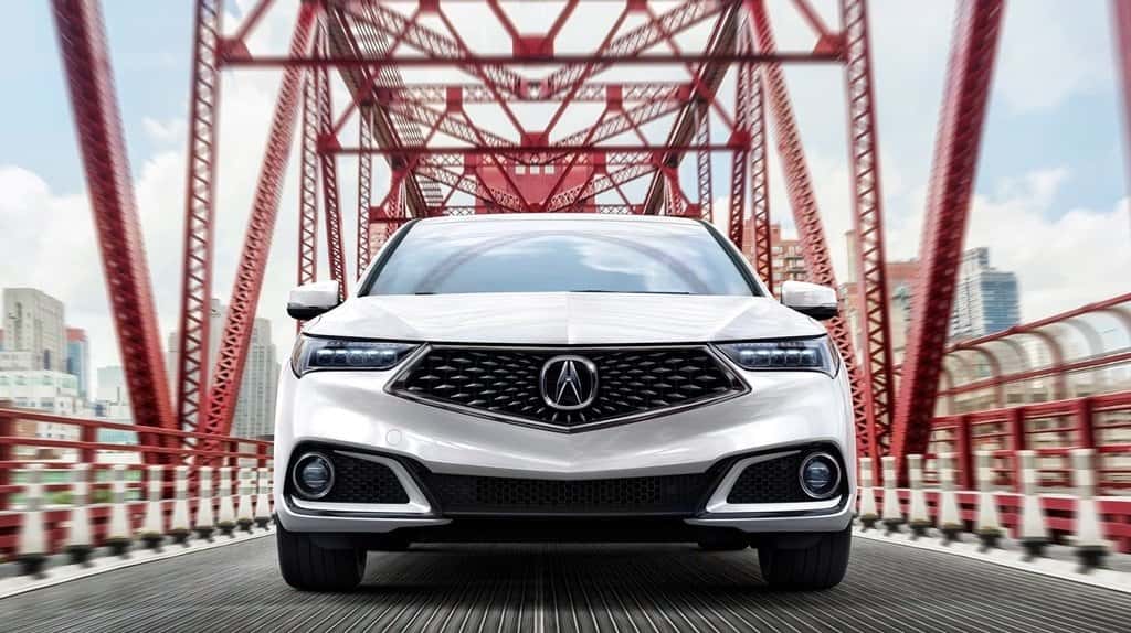 2018 Acura TLX front exterior up close