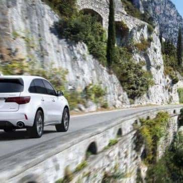 2019 Acura MDX Driving Along the Ocean