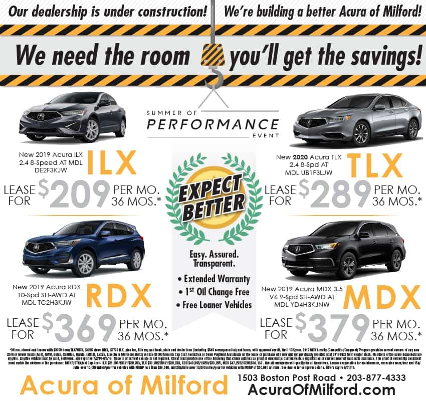 Acura Lease Deals >> Weekly Ad Vehicle Lease And Sale Offers Acura Of Milford Acura Lease Deals >> Weekly Ad Vehicle Lease And Sale Offers Acura Of Milford