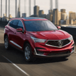 2020 Acura RDX red color on highway