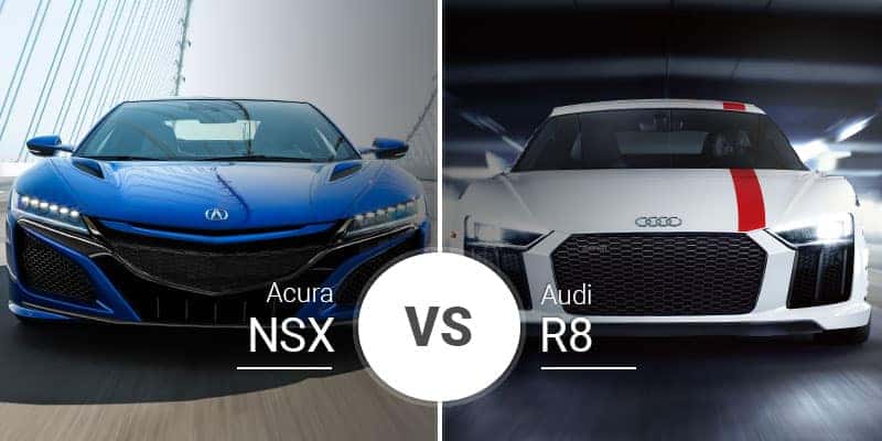 Acura Nsx Vs Audi R8 Modern Glitz Vs Old School Power