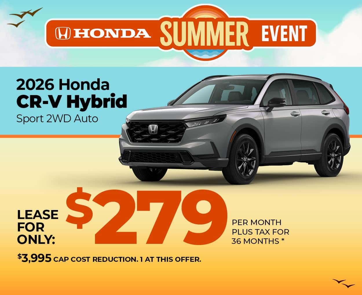 CR-V Hybrid $279 per month