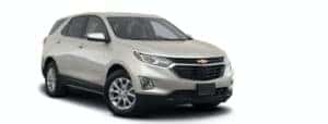 A silver 2022 Chevy Equinox is angled right.