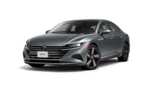 A grey 2022 Volkswagen Arteon SE is angled left.