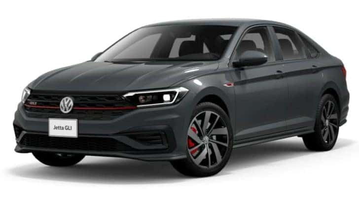A grey 2022 Volkswagen Jetta GLI S is facing left.