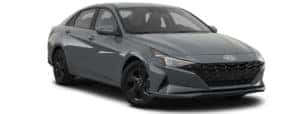 A grey 2022 Hyundai Elantra SEL is shown facing right.
