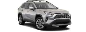 A silver 2022 Toyota RAV4 Limited is shown angled right.