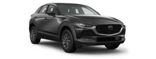 A grey 2022 Mazda CX-30 S is angled right.