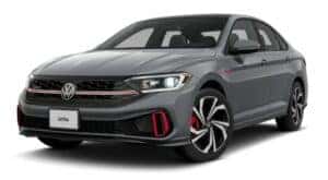 A black 2023 Volkswagen Jetta GLI Autobahn is angled left.
