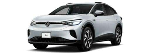 A white 2021 Volkswagen ID.4 Pro is angled left.