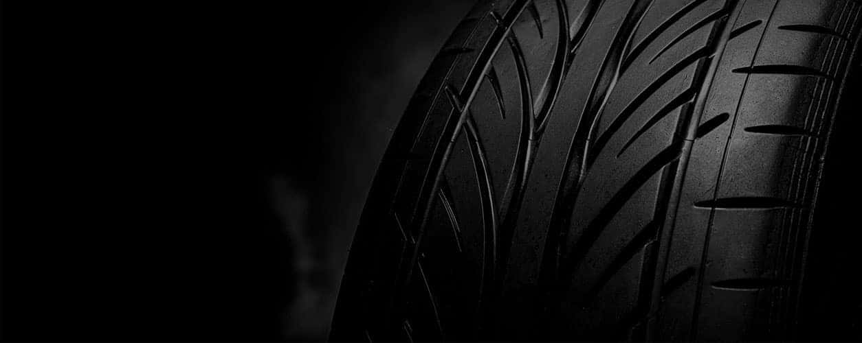 Close up of a tire