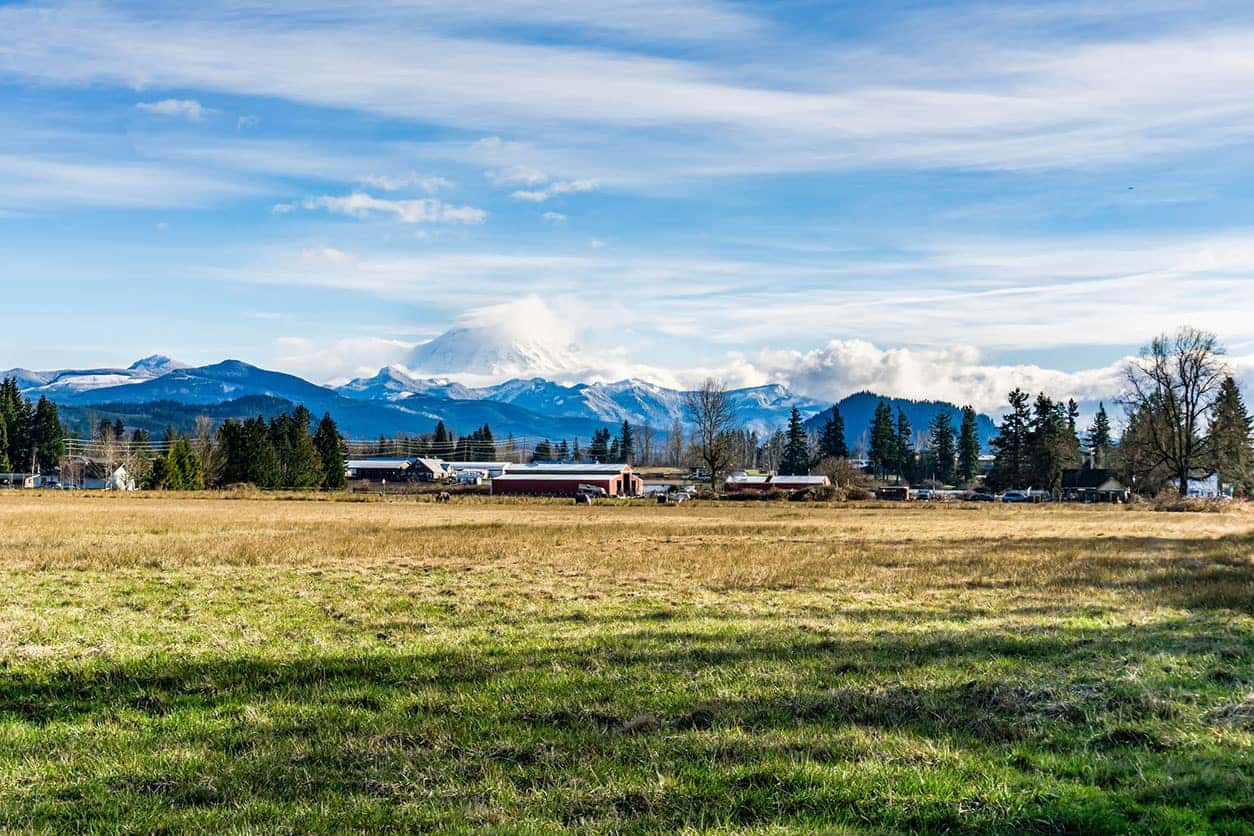 shot of rural washington near enumclaw