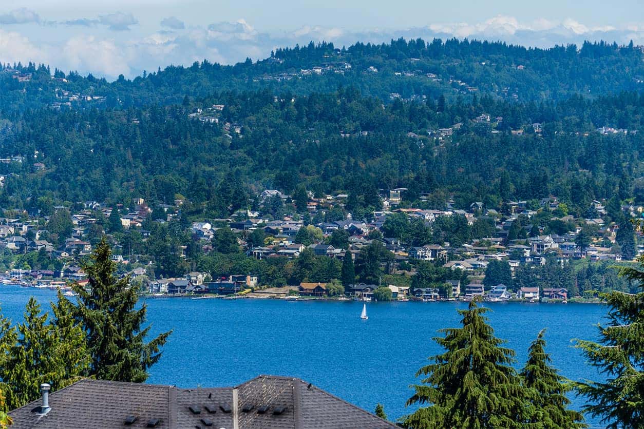 aerial view of renton washington