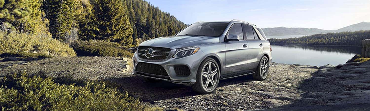 2018 Mercedes-Benz GLE SUV parked near a lake