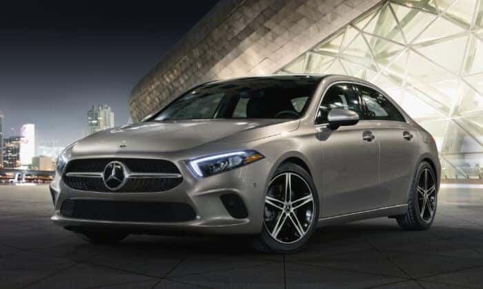 2019 Mercedes-Benz A-Class at night