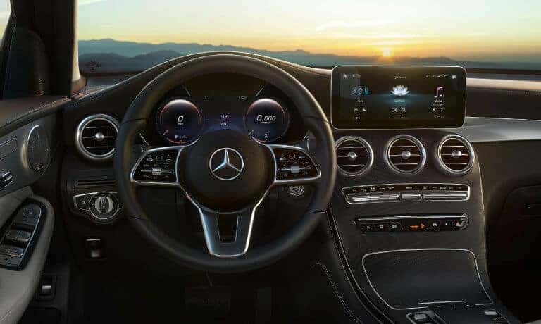 2022 Mercedes-Benz GLC SUV Interior front dash with infotainment