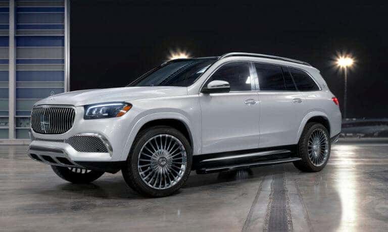 2022 Mercedes-Benz GLS SUV exterior airport hanger