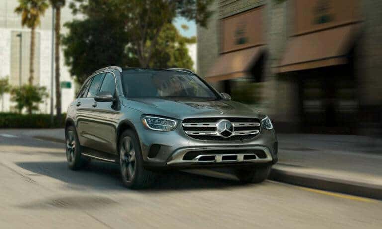 2022 Mercedes-Benz GLC SUV exterior driving downtown