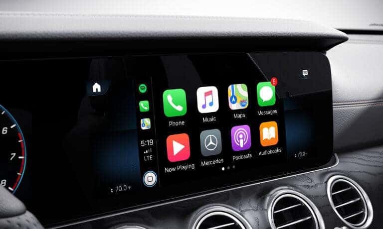 2022 Mercedes-Benz E-Class Sedan interior infotainment CarPlay