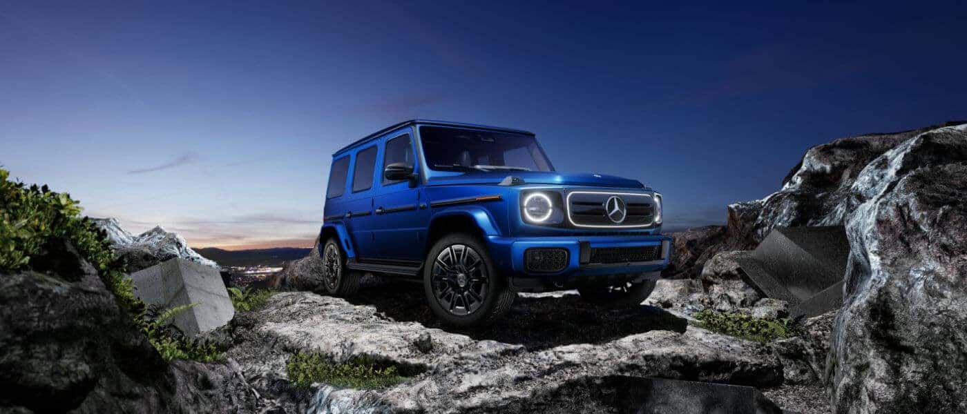 2026 Mercedes-Benz G-Class SUV Exterior In Mountain At Sunset