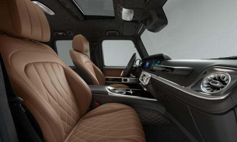 2026 Mercedes-Benz G-Class SUV Interior Front Seats Side View