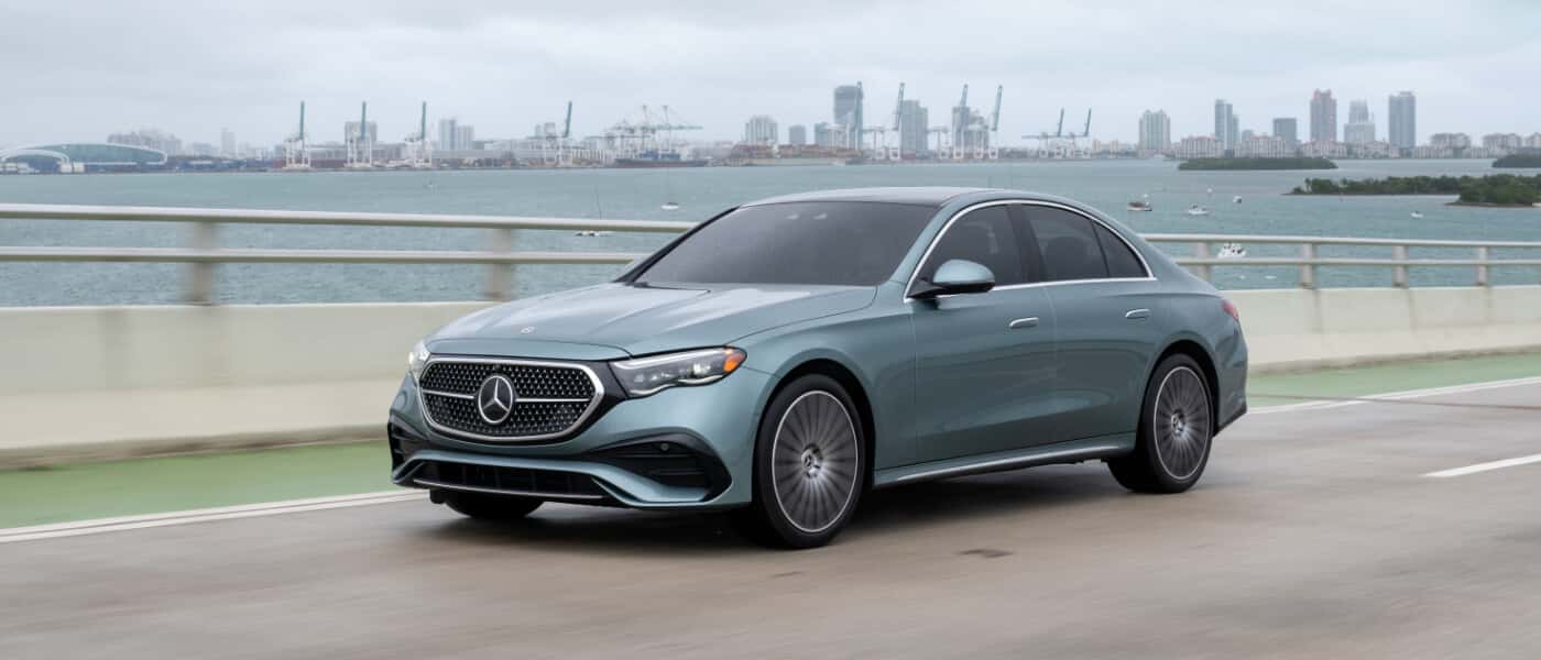 2026 Mercedes-Benz E-Class Sedan Exterior Coastal Highway