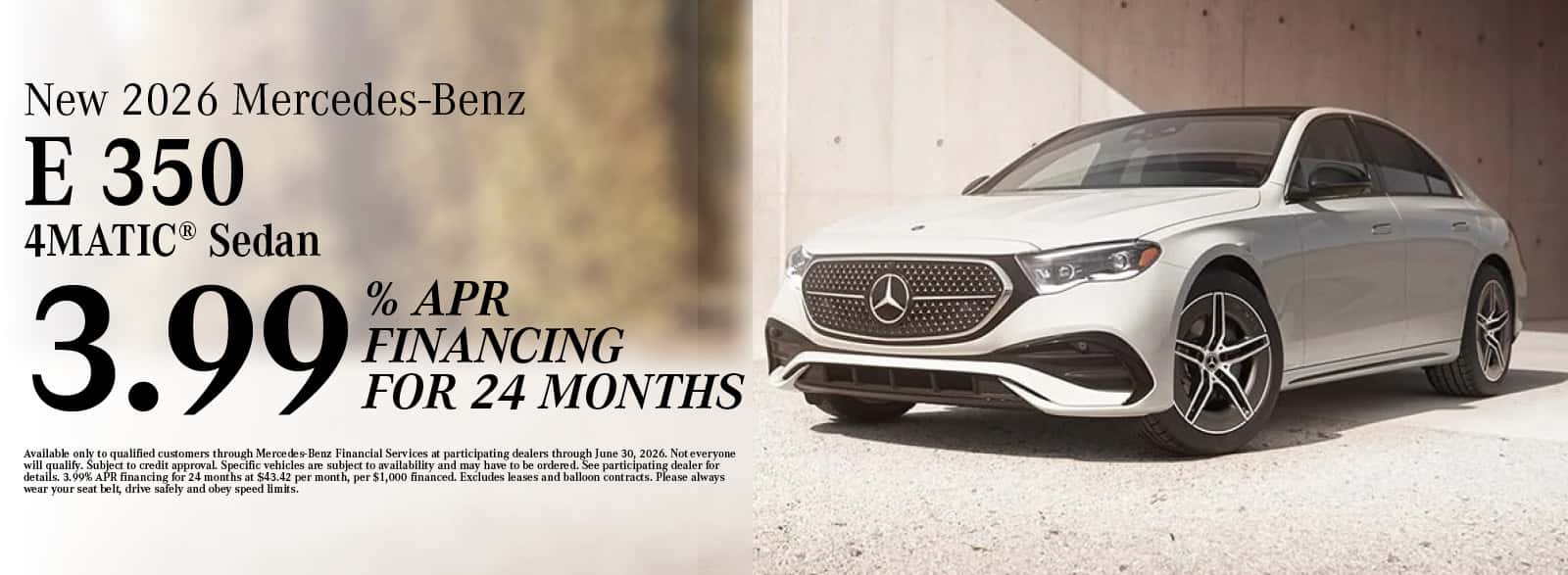 2026 Mercedes-Benz E 350 Offer | Northbrook, IL