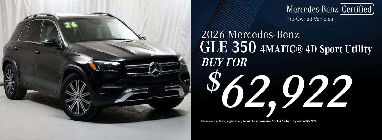 2026 Mercedes-Benz GLE 350 Special | Autohaus on Edens