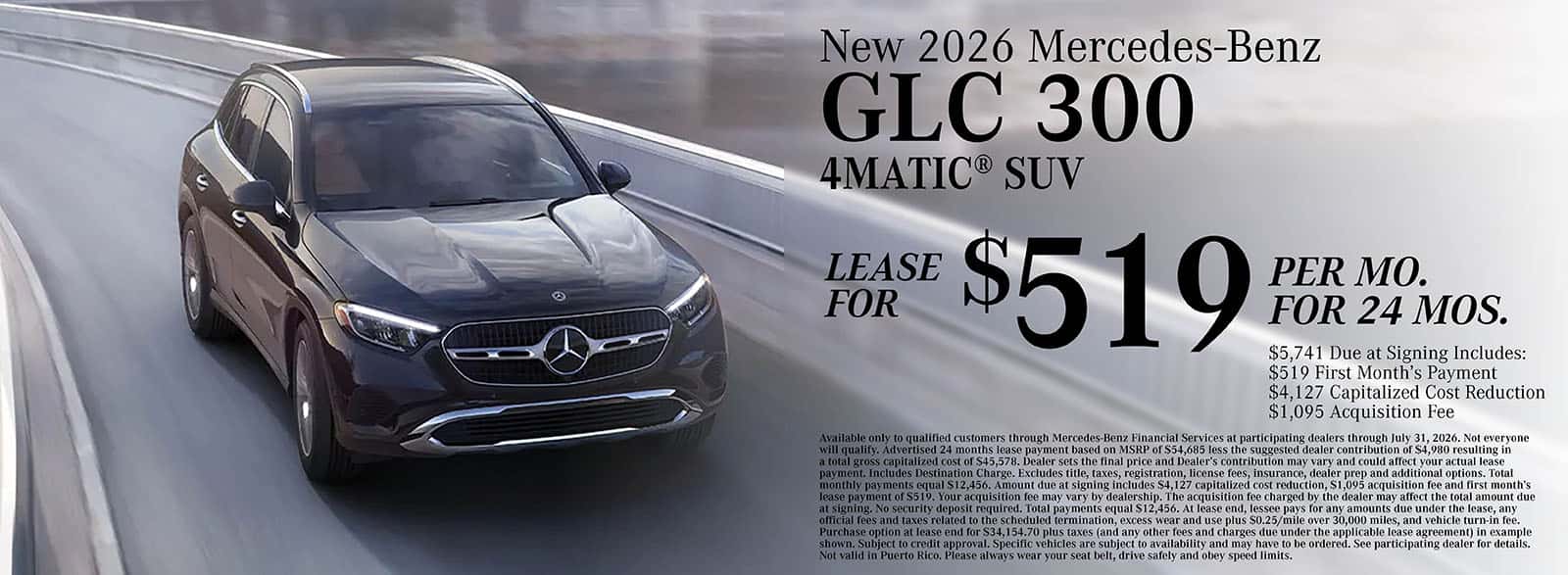 2026 Mercedes-Benz GLC 300 Offer