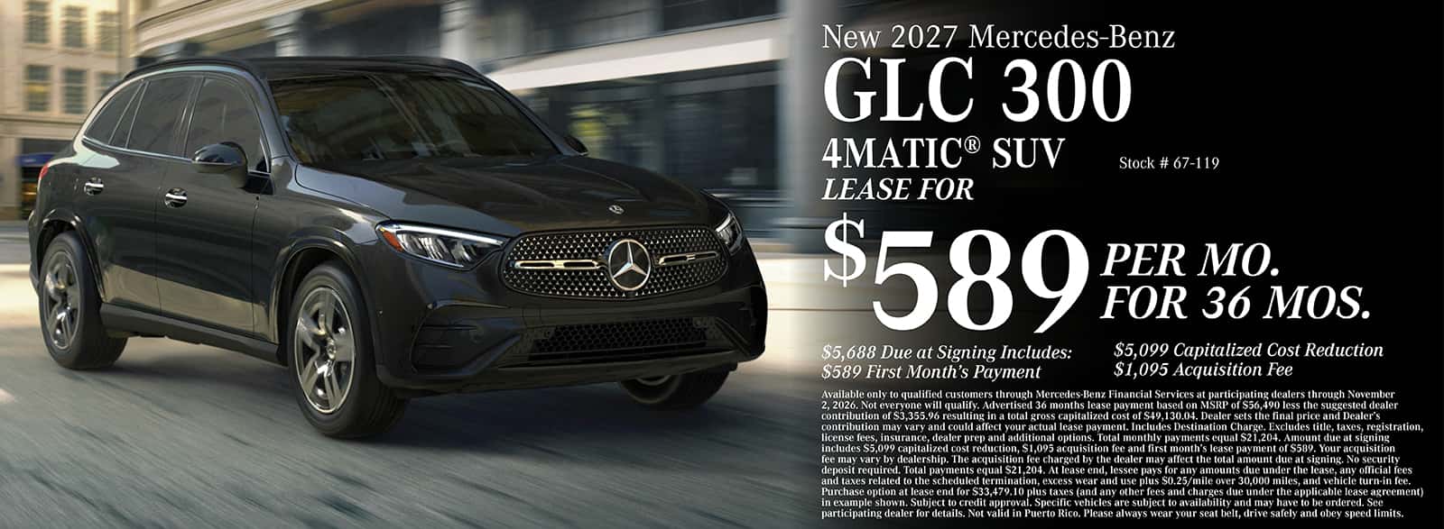 2027 GLC 300 Offer