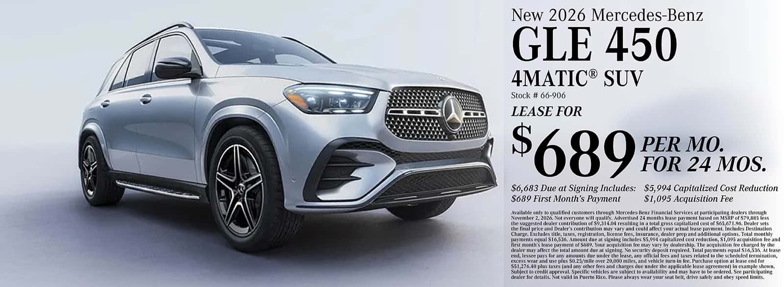2026 GLE 450 Offer