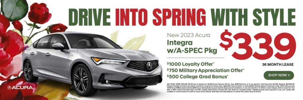 New 2023 Acura Integra w/A-SPEC Package