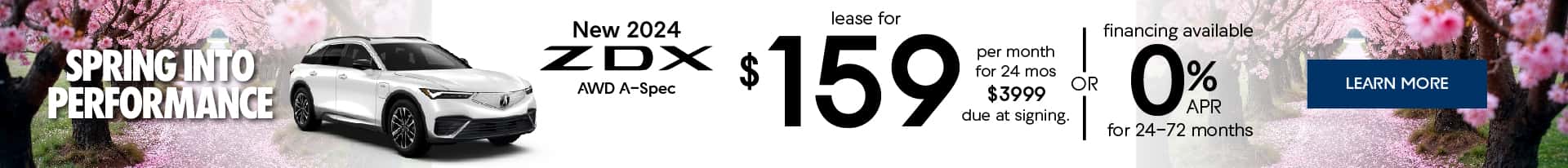 Acura ZDX Lease Offers NJ