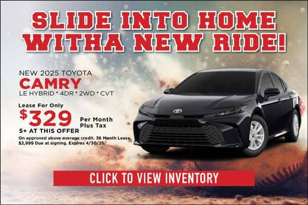 New 2025 Camry April Lease Offer