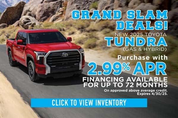 New 2025 Tundra April APR Offer