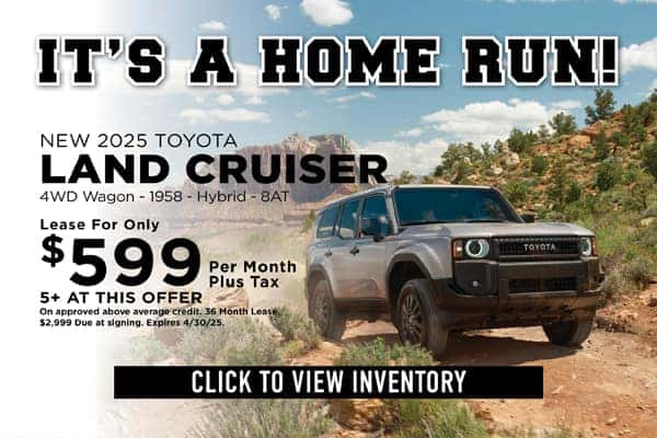 New 2025 Land Cruiser April Lease