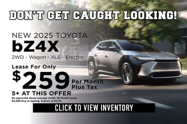 NEW 2025 bZ4X April Lease Offer