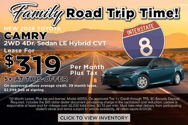 New 2026 Camry June Lease Offer