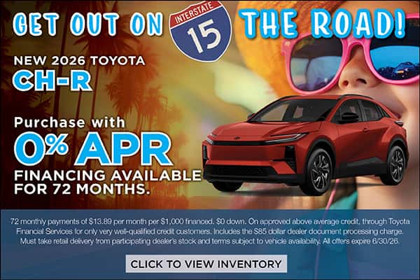 New 2026 CH-R June APR Offer