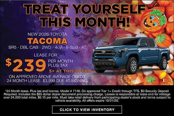 New 2026 Tacoma October Lease