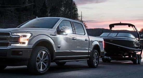 Ford F-150 King Ranch Towing Boat Out of Water