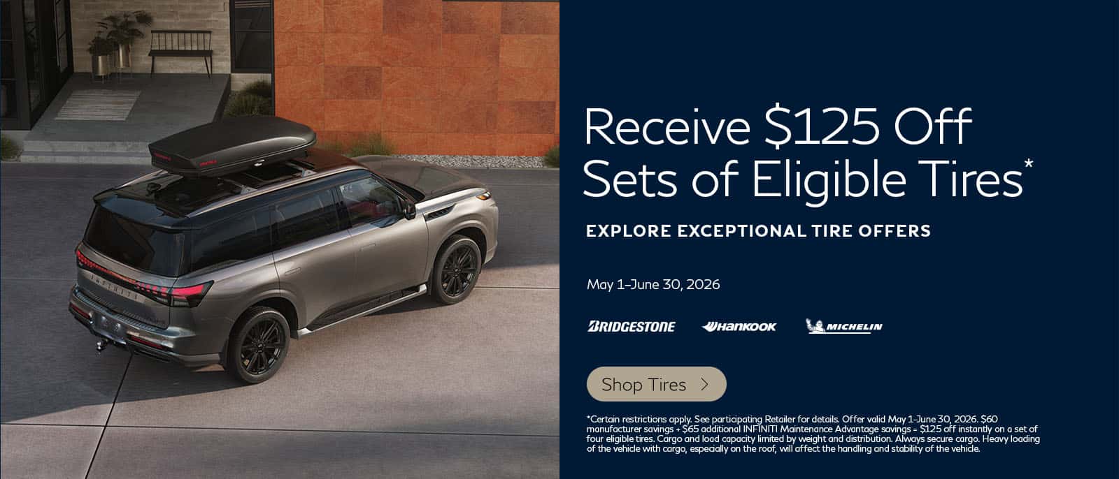SD INFINITI Tire Offer
