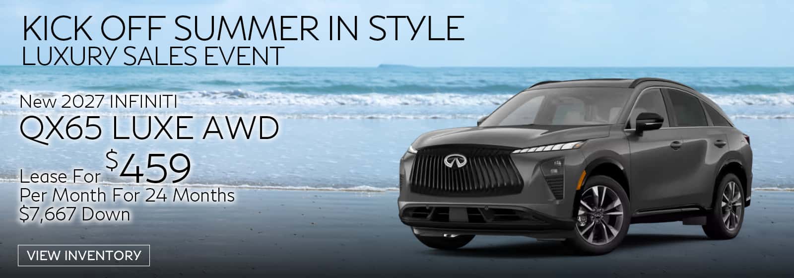 QX65 luxe AWD offer
