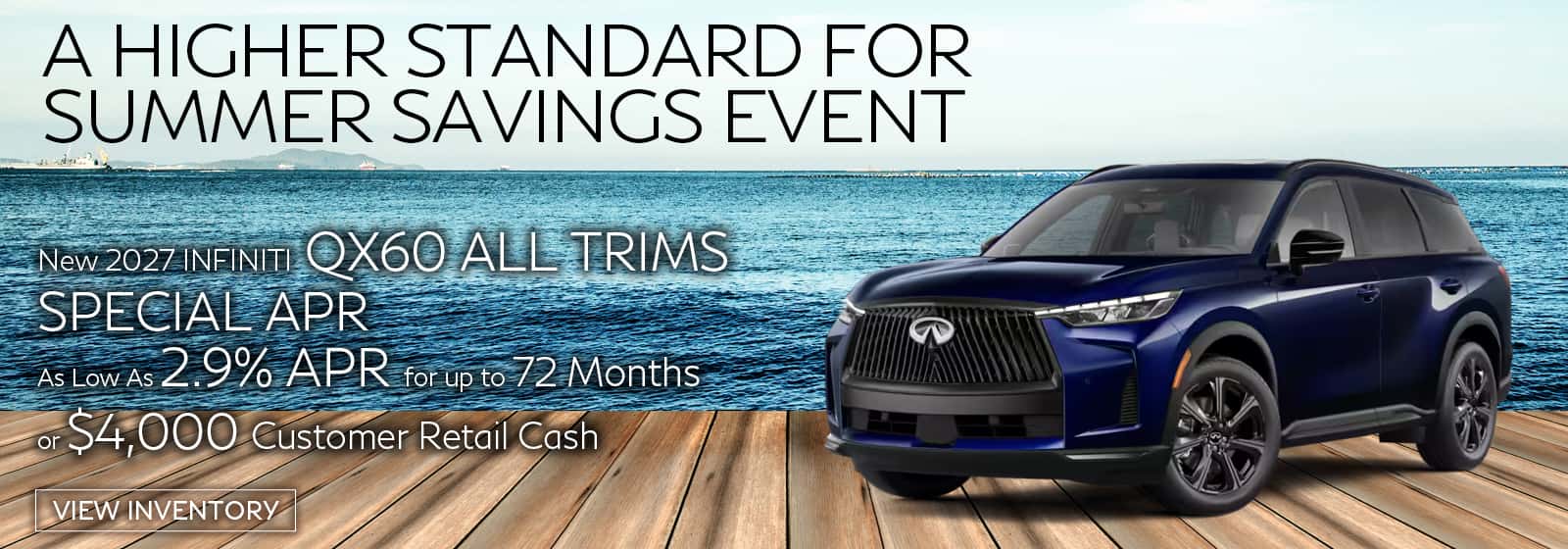 QX60 All Trims Special APR August