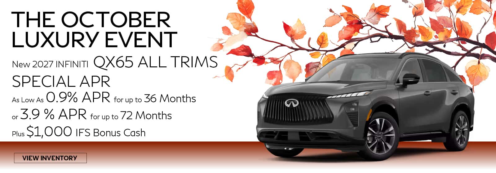 QX65 all trims special APR