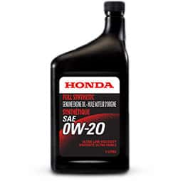 0w-20 SAE Synthetic Oil Change Honda