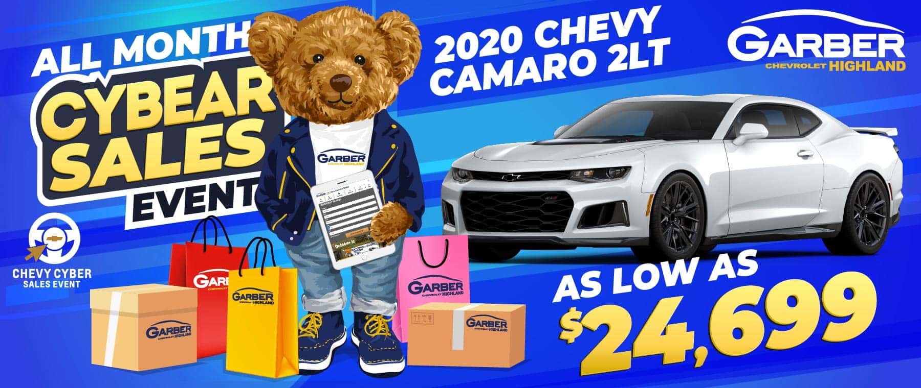 2020 Chevy Camaro - as low as $24,699
